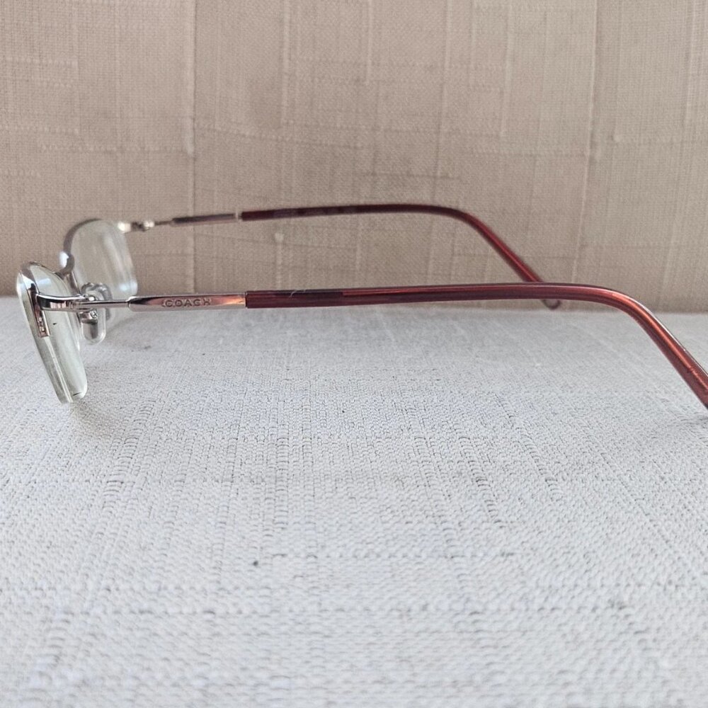Coach Women Eyeglasses HANNAH 105 SAND Half Rim Glasses 50[]17 135 Eye Wear - Picture 8 of 12